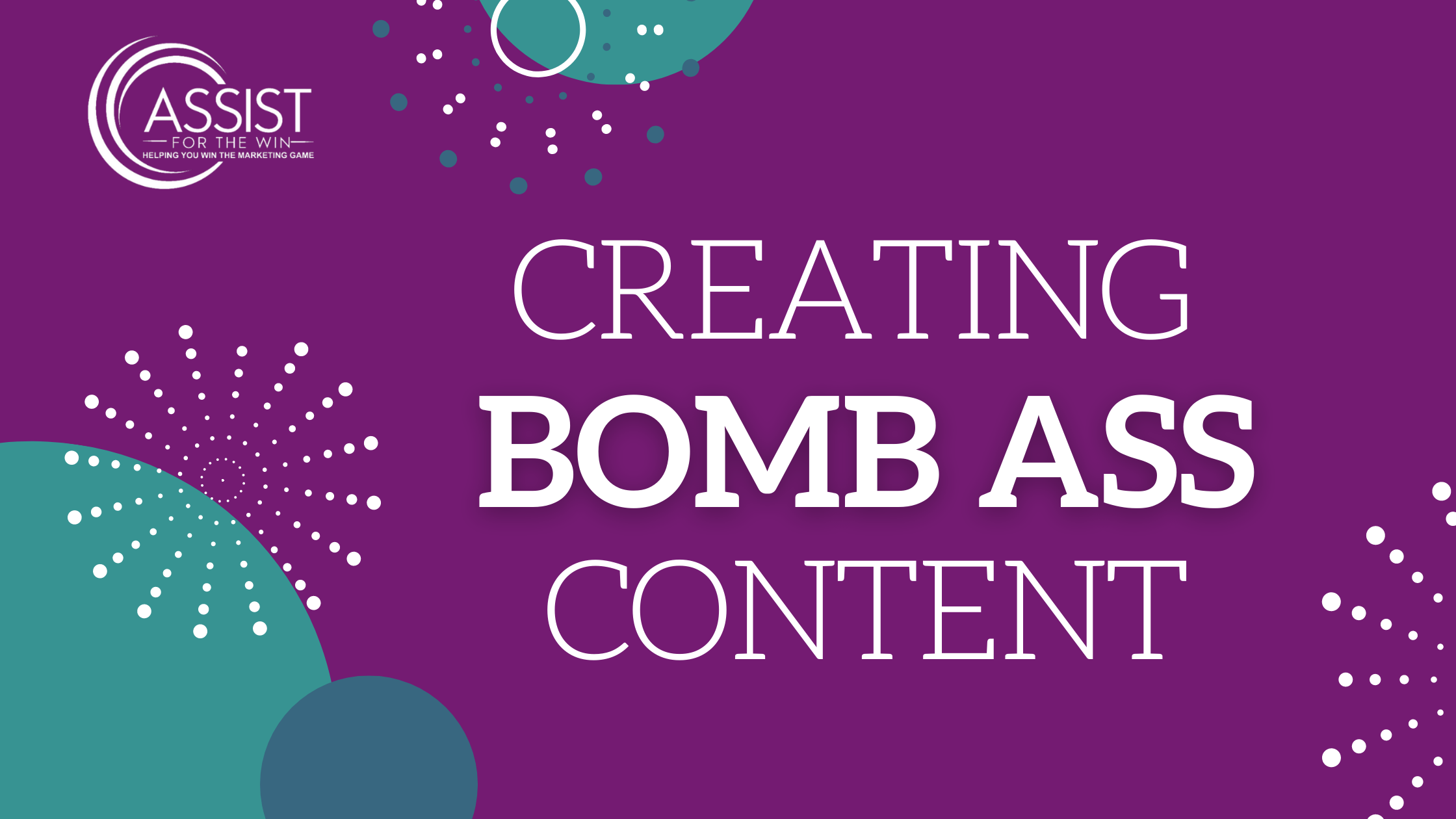 Are You Creating Bomb Ass Content?
